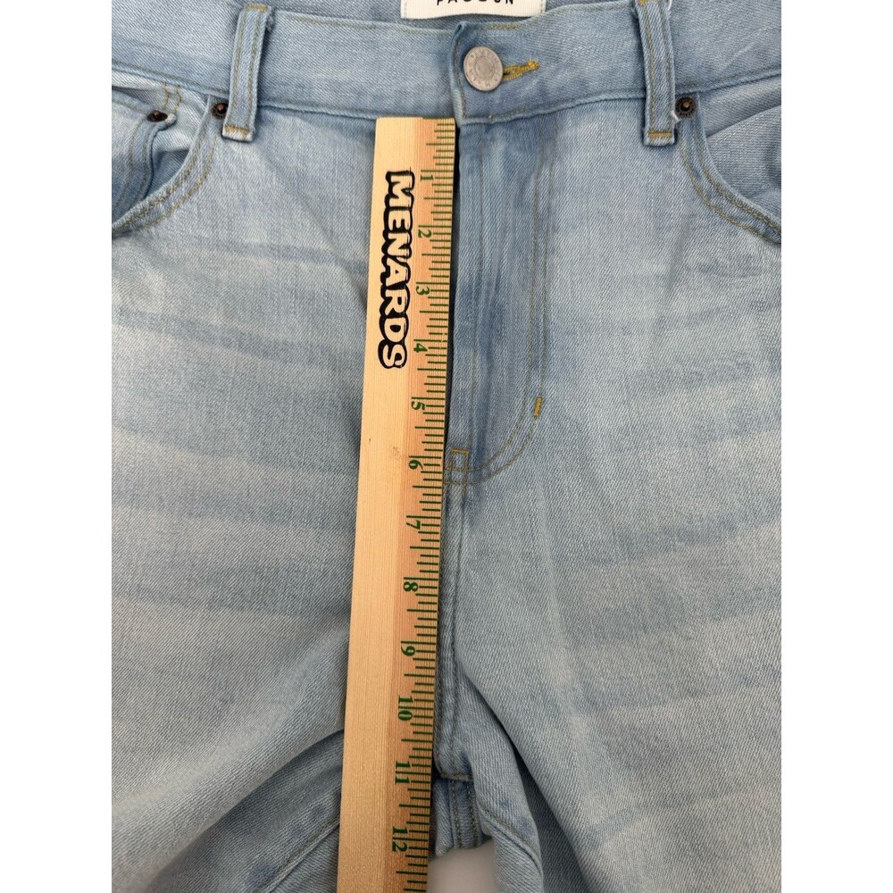 PacSun Slim Taper Jeans Mens 36x32 Light Wash Distressed Denim Casual - Picture 7 of 7